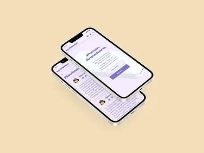 Lumenix - ecommerce microsite ui