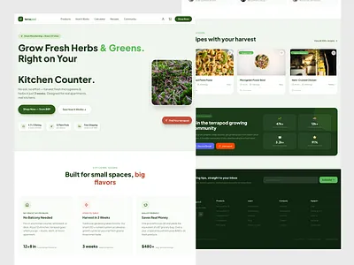 Terrapod - Fresh & Green Industry branding logo ui