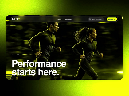 Modern Fitness Website Redesign — Interaction and Motion UI