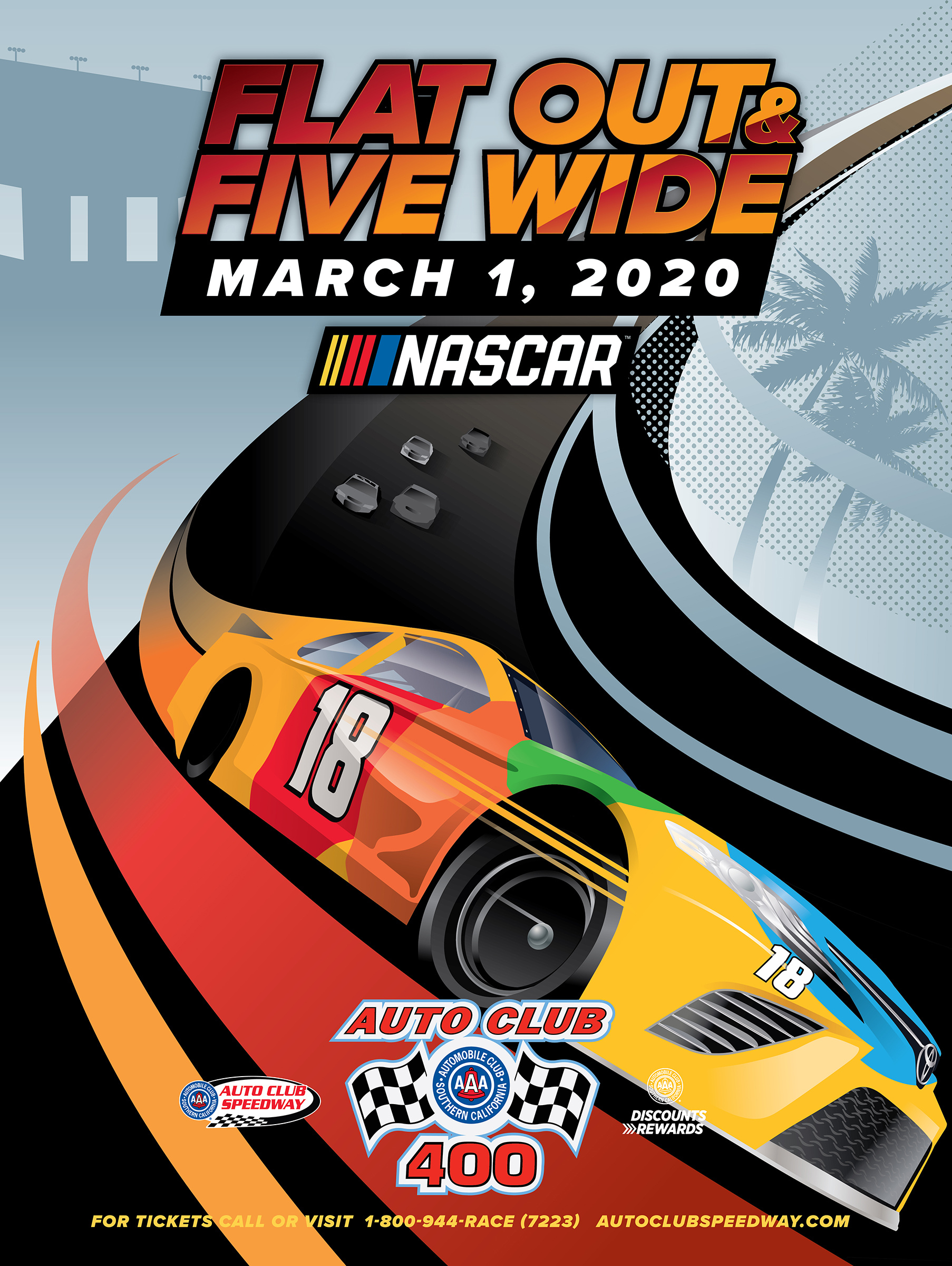 Example of NASCAR Look for Autoclub 400 2020