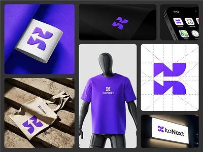 KoNext _ Visual Brand Identity Design branding brandinglogo businesslogo creative graphic design k latter logo logo logos modern modernlogo tech logo visualidentity