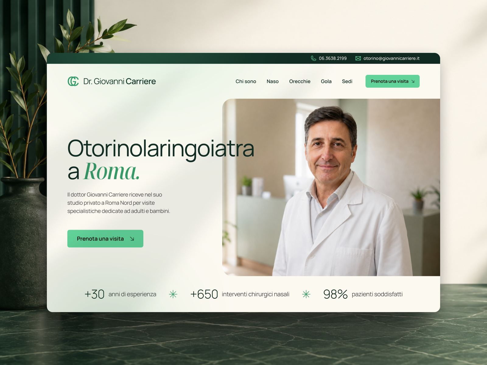 Medical Professional Website — ENT Specialist doctor ent helthcare medical seo web design website