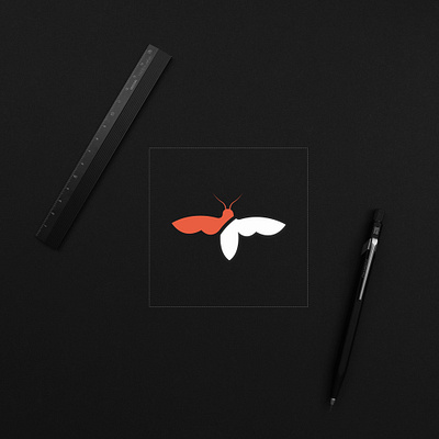 Firefly logo concept. branding bug design fireflies firefly graphic design logo logodesigner orange vector