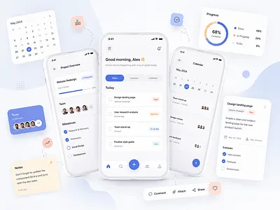 Team Management App design ui
