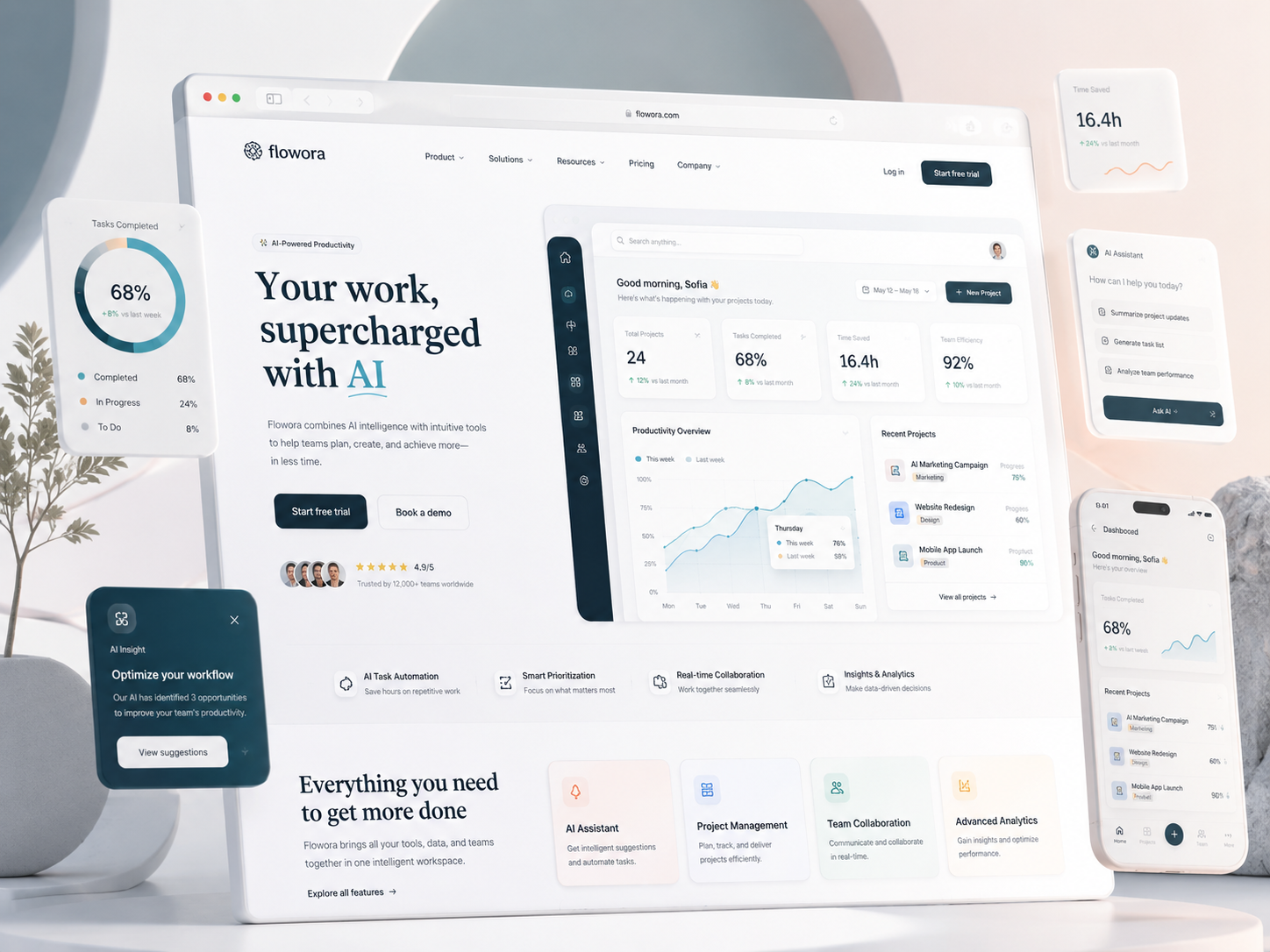 Example of Web & Mobile App Design, Prototype