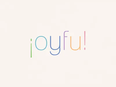 Joyful | Typographical Poster font graphics letters poster sans serif simple text type typography word