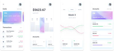 Finance App UI app bank design financing fintech mobile mobile app mobile deisgn money app ui ux