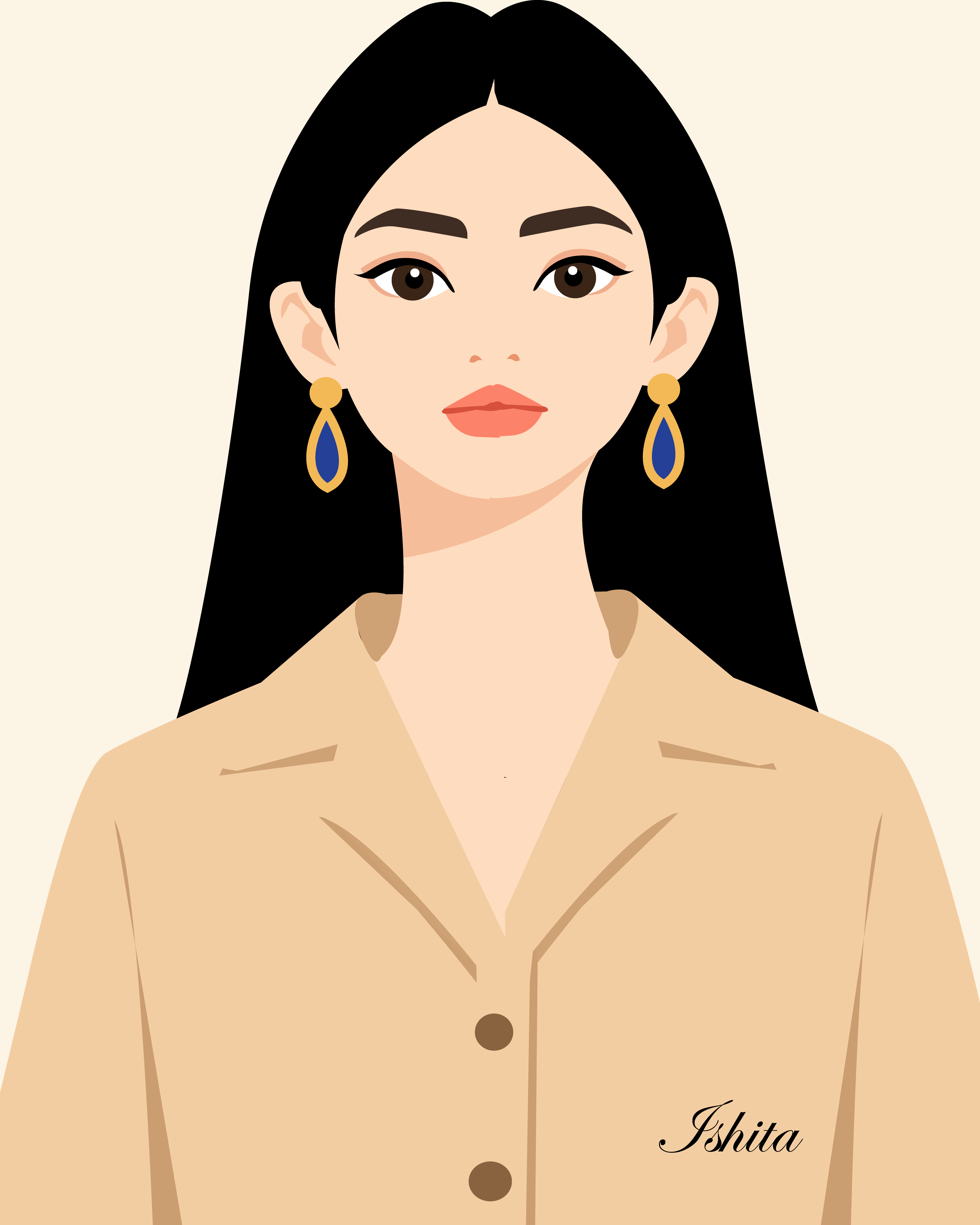 Gold earrings design graphic design illustration minimalist vector
