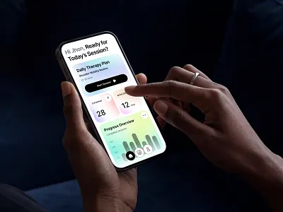 Physical Therapy Mobile App Design app design app ui design application chiropractic health care health tracker medical app mobile app design physical therapy app physio product design sahin mia ui design uiux wellness app