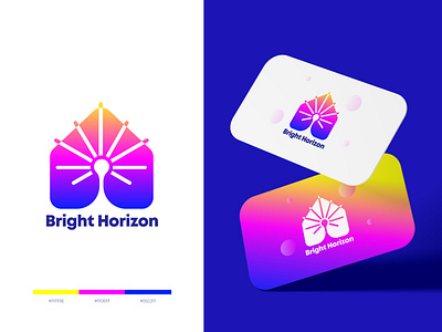 Bright Horizon app branding creative logo home home logo icon identity logo logo design logo designer logo folio logo maker logo type modern logo real estate real estate logo tech ui unique logo website