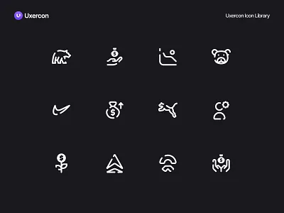 Investment & Stock - Uxercon Icon Library business design figma finance financial icon icon design iconography illustration investment investment logo logo market money stock stock logo ui uiux ux uxercon