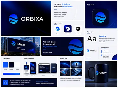 Modern Digital Technology Logo & Branding Presentation dribbbledesign logo