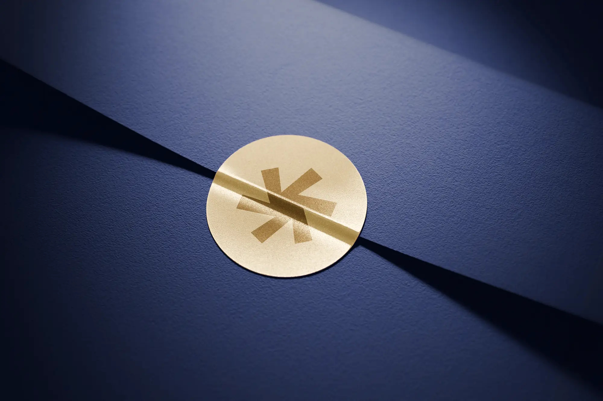 Sync Branding asterisk blue branding case study gold logo modern
