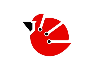 Cardinal Tech Logo animal logo bird technology logo branding cardinal logo cardinal tech logo design digital logo graphic design illustration logo tech logo vector