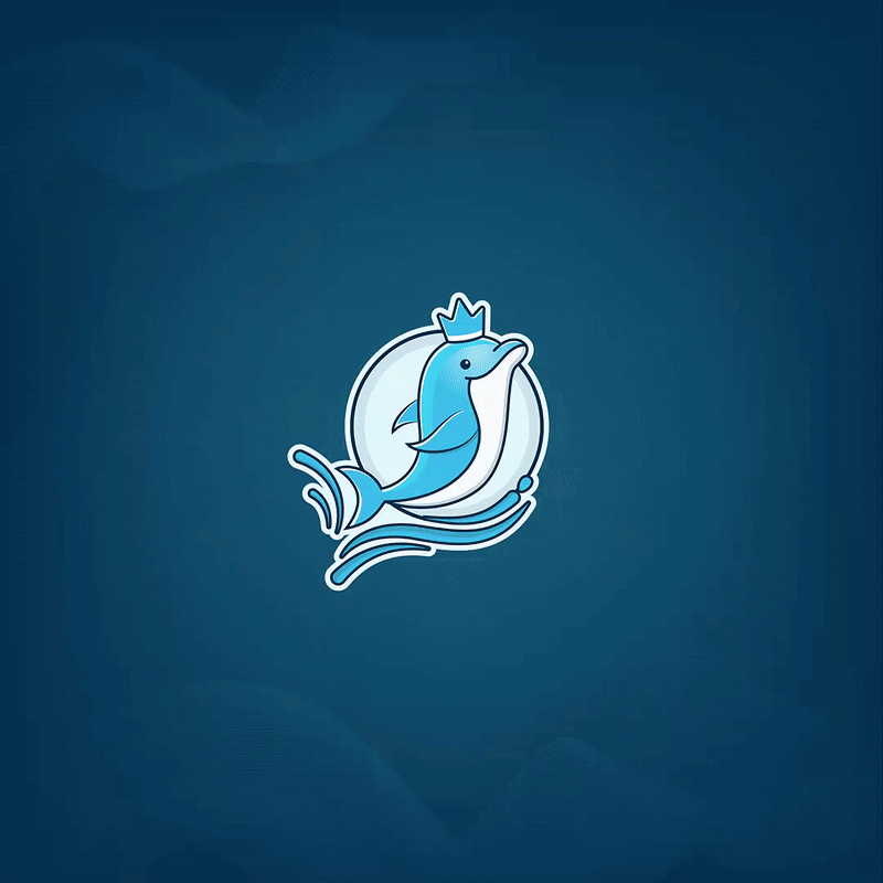 Royal Dolphin - Luxury Resort Dolphin Logo brand identity branding design dolphine logo graphic design hotel logo illustration logo logo design logos logotype mascot logo mordern logo resort logo trending logo ui
