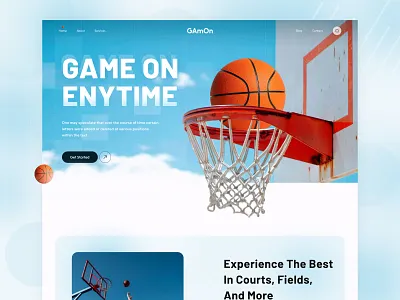Sports & football club website page design creative effect elements football landingpage search sports ui uidesign uiux ux uxdeisgn web weblandingpage website websitelandingpage work