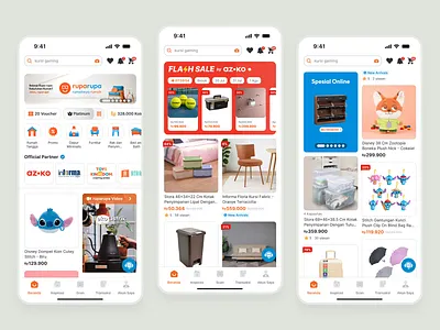 ruparupa App — Modernized Homepage appdesign clean ecommerce home homepage minimalist redesign revamp ui ux