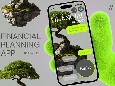 AI Finance Mobile iOS App Design ai ai app android app app interface assistant chatbot dashboard dashboard design design finance finance app fintech ios mobile mobile app mobile design portfolio ui ux