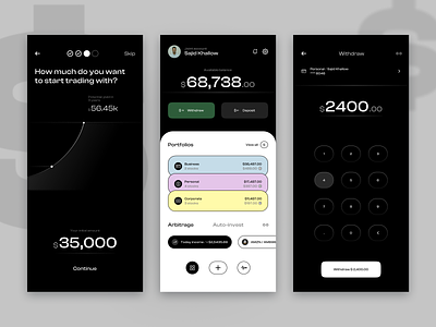 Mobile Design for Trading App app app design design design inspiration finance finance design flat design money trading app trading ui ui