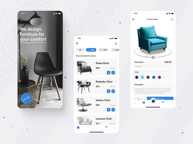 Furniture App Design Concept by Genesis Consultancy firm on Dribbble