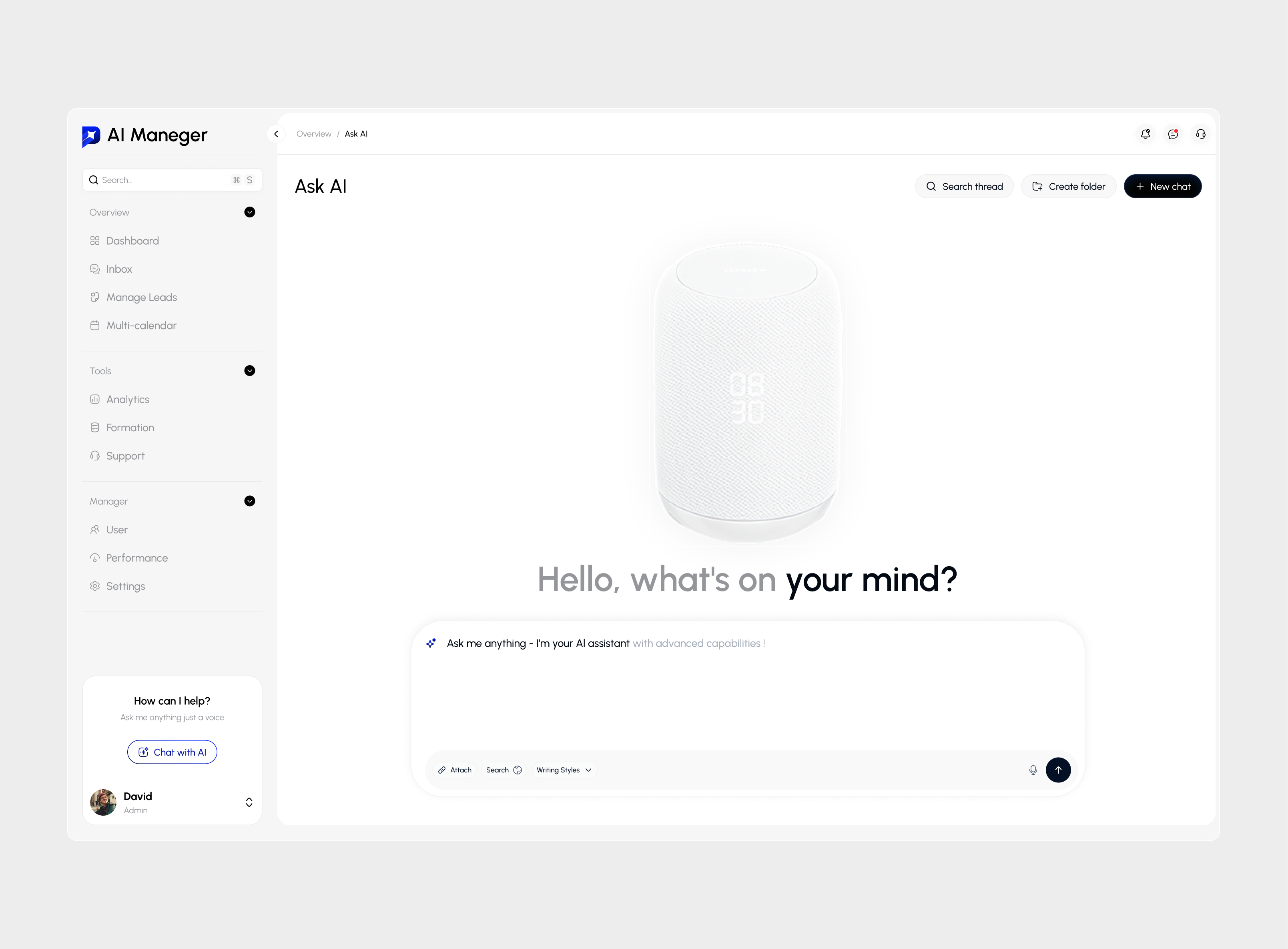 Agentic - AI experience agentic agents ai agent dashboard ai assistant ai dashboard artificial intelligence chat chat ai conversation crm enterprise light openai product saas software web app