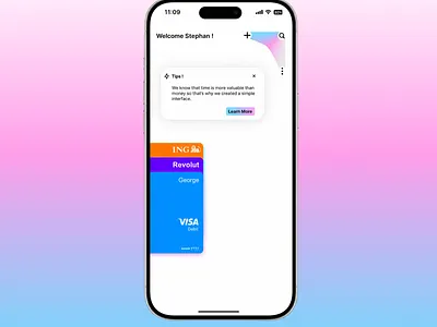 Online Wallet graphic design ui
