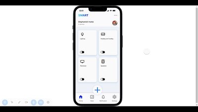 Smart Home Application design motion graphics ui web design