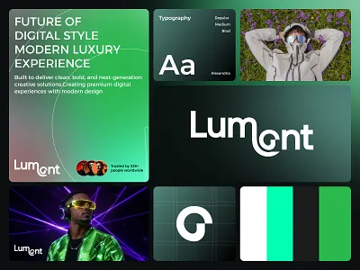 Lument - Futuristic AI Brand Identity aibranding aistartup branddesigner brandidentity branding digitalbranding futuristicdesign geometriclogo logo logo design logomark modernbranding startupbranding techbranding timeless logo visualidentity