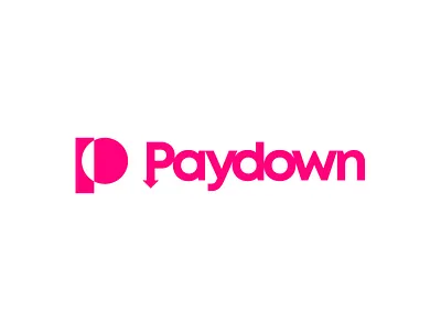 Paydown, fintech platform logo design: P letter from coin + slot banking coin debt finance financial services letter mark monogram logo logo design money negative space open banking p personal finance savings slot startup tech technology trust wealth