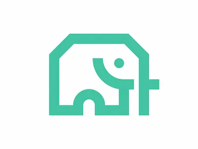 Elephante Logo animal branding elephant graphic design icon logo logos simple