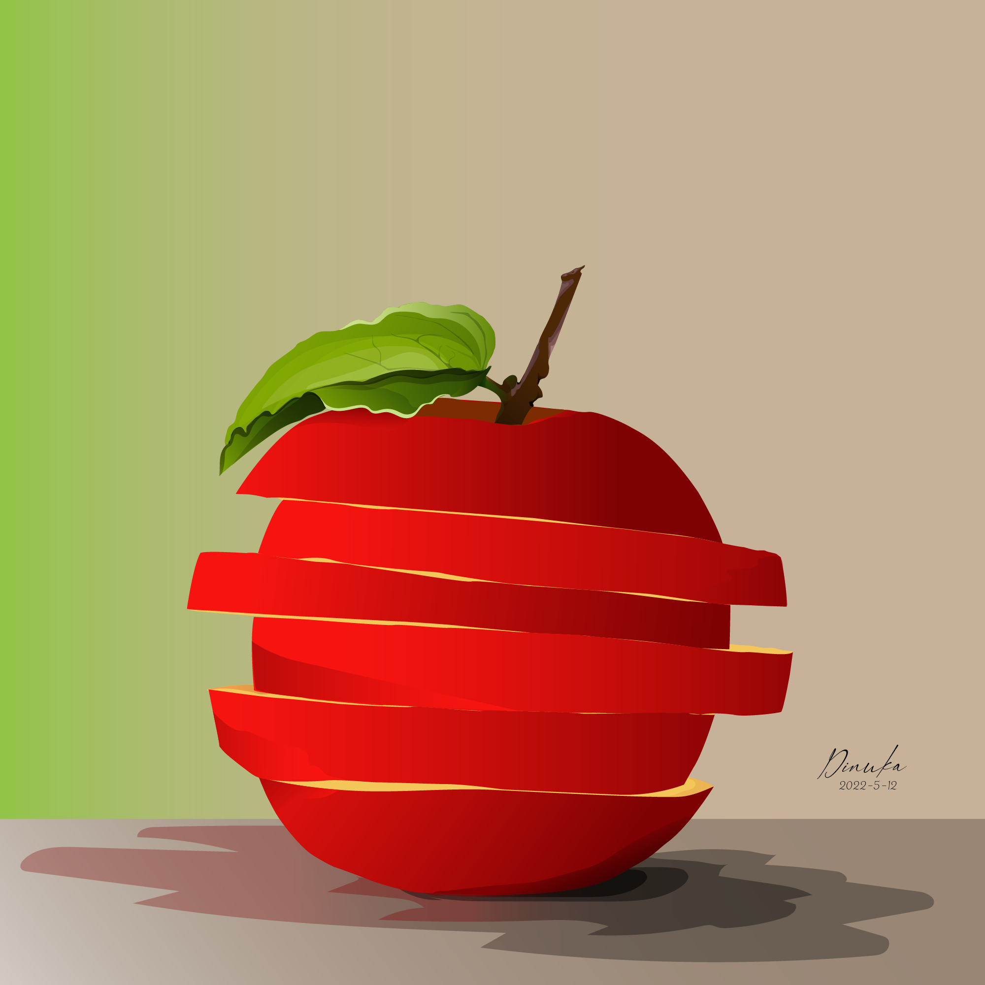 Creative Apple Illustration