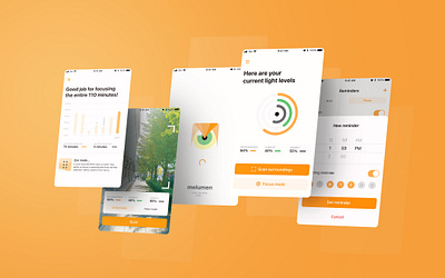 Melumen app branding concept design mobile prototype ui uiux
