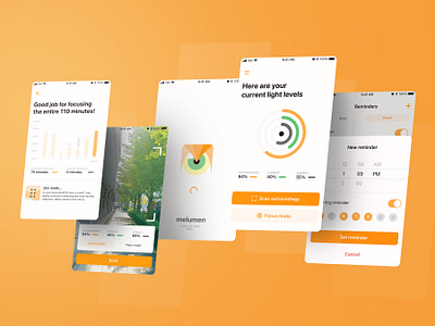 Melumen app branding concept design mobile prototype ui uiux
