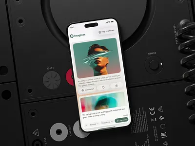 AI Image Generator Mobile App ai app ai art app ai experience design ai image generator ai mobile app app interface app ui artificial intelligence app creative app design image generation app image generator ui minimal mobile ui mobile app ui mobile ui modern app design product design startup app design ui ui ux design