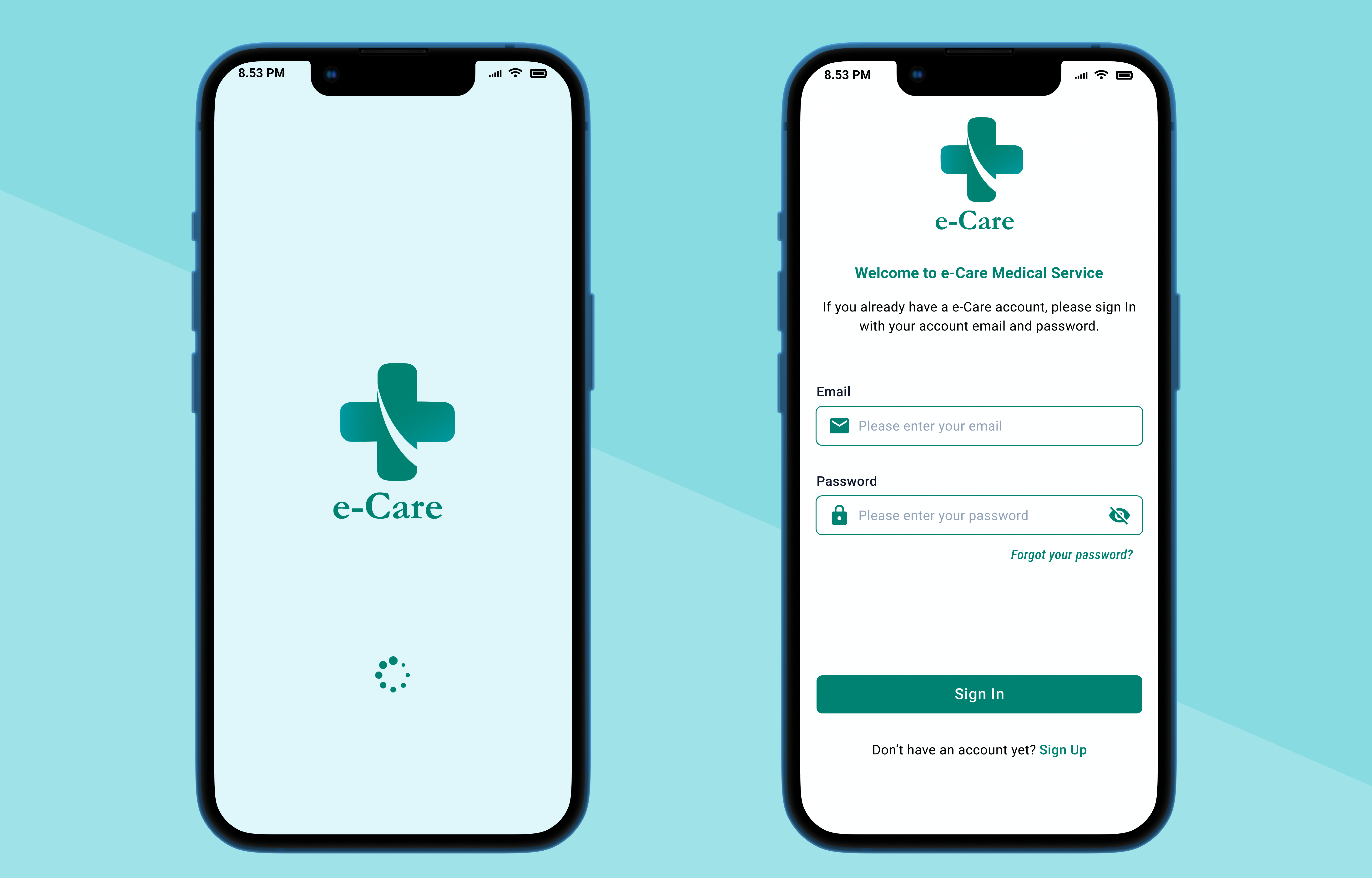 Healthcare Mobile App — Sign In & Sign Up UI Designs