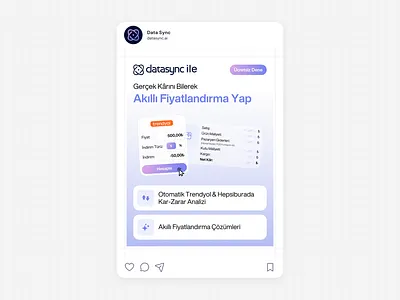 Social Media (Instagram & LinkedIn) Post Design for Data-Sync AI ai datasync instagram linkedin post design social media