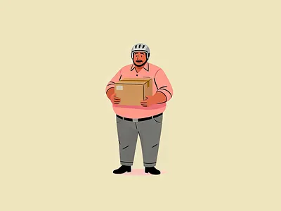 The Delivery Man branding design graphic design illustration