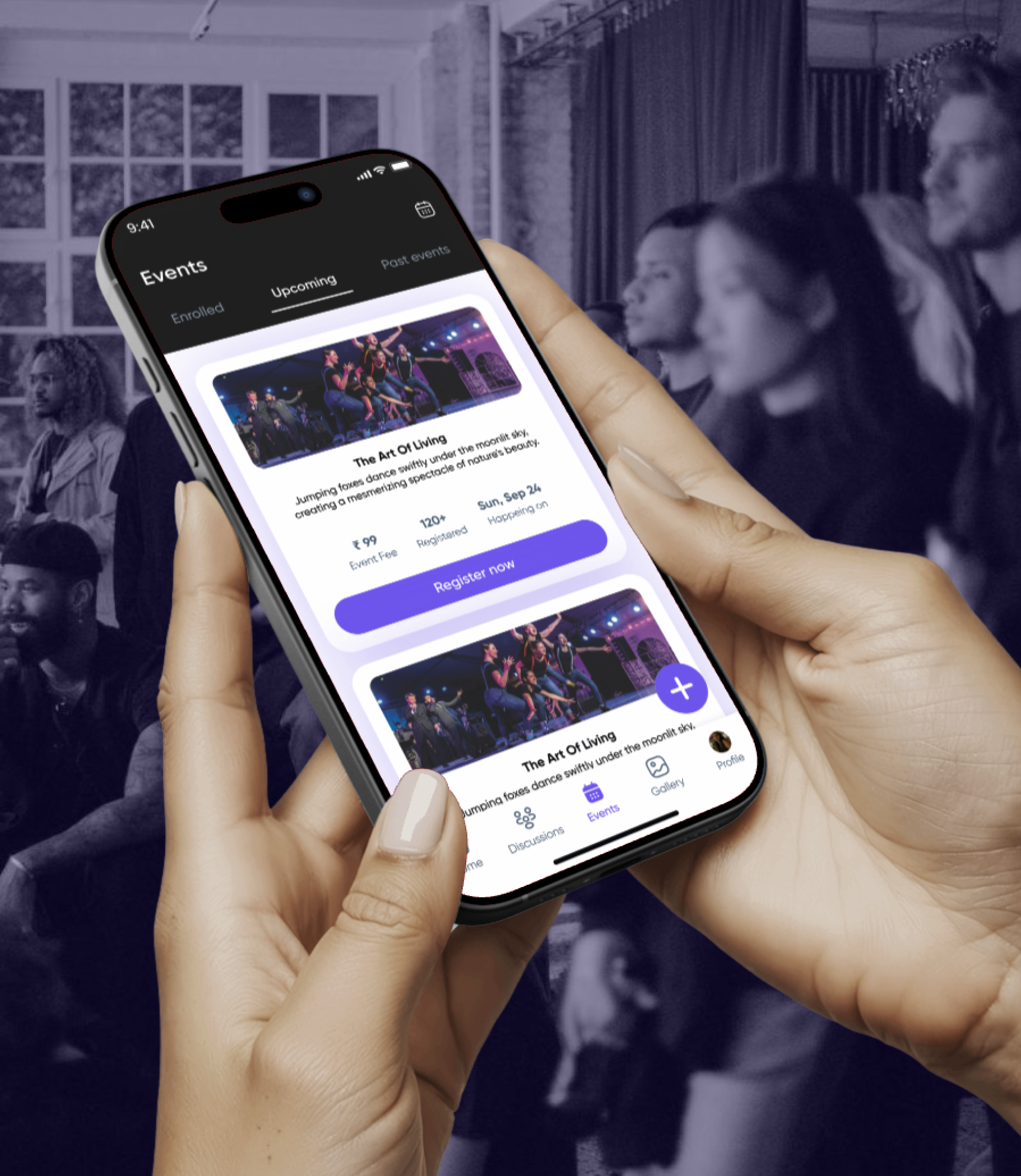 Events that actually bring people together. aesthetic app app design events app graphic design mobile app design ui visual