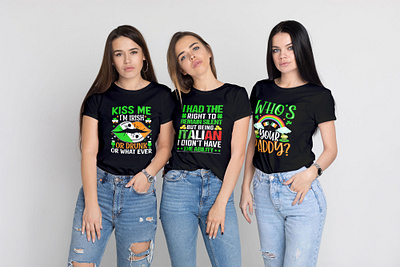 St. Patrick's Day T-Shirt Design design etsy illustration merch by amazon tshirt design free