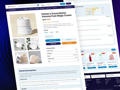 Modern E-Commerce Product Page UI Design 2026 blod design system digitaldesign ecommerce ecommerceui figma design figmadesign landingpage minimalui modern ui modernui onlineshopping productdetails productpage shopify trendingdesign ui webdesign websiteui