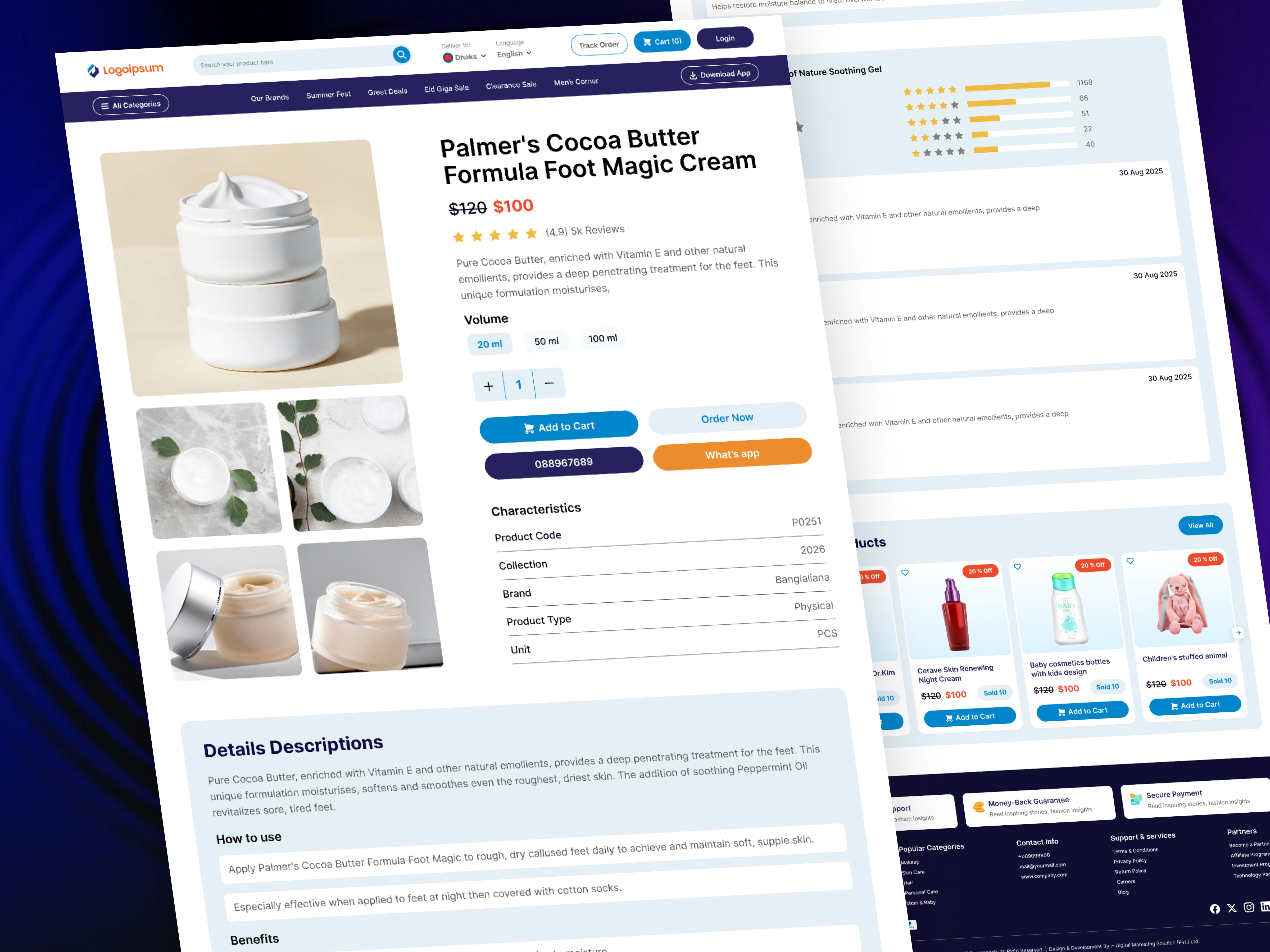 Example of E Commerce Website Redesign