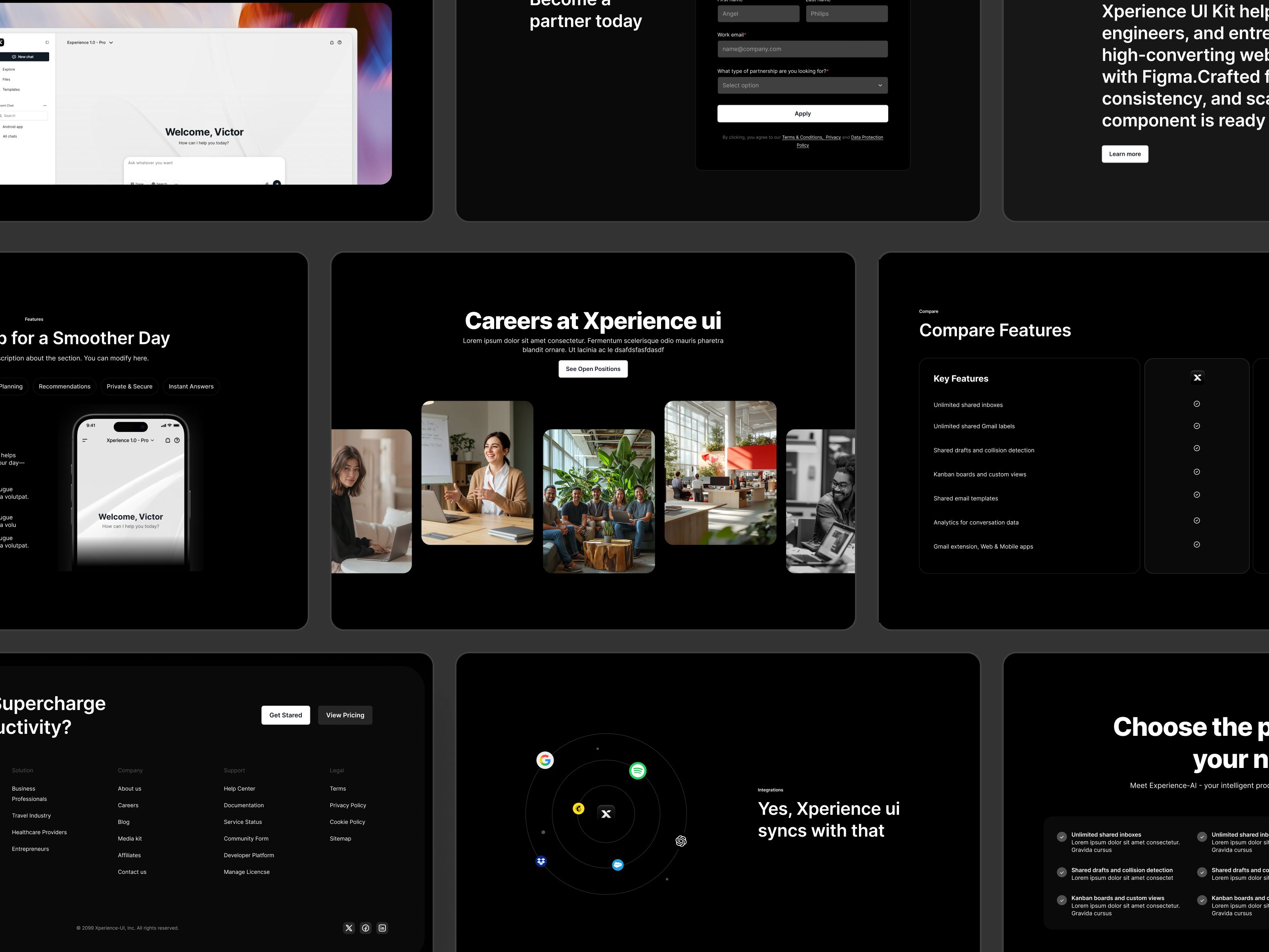 Components - xperienceuikit design ui web