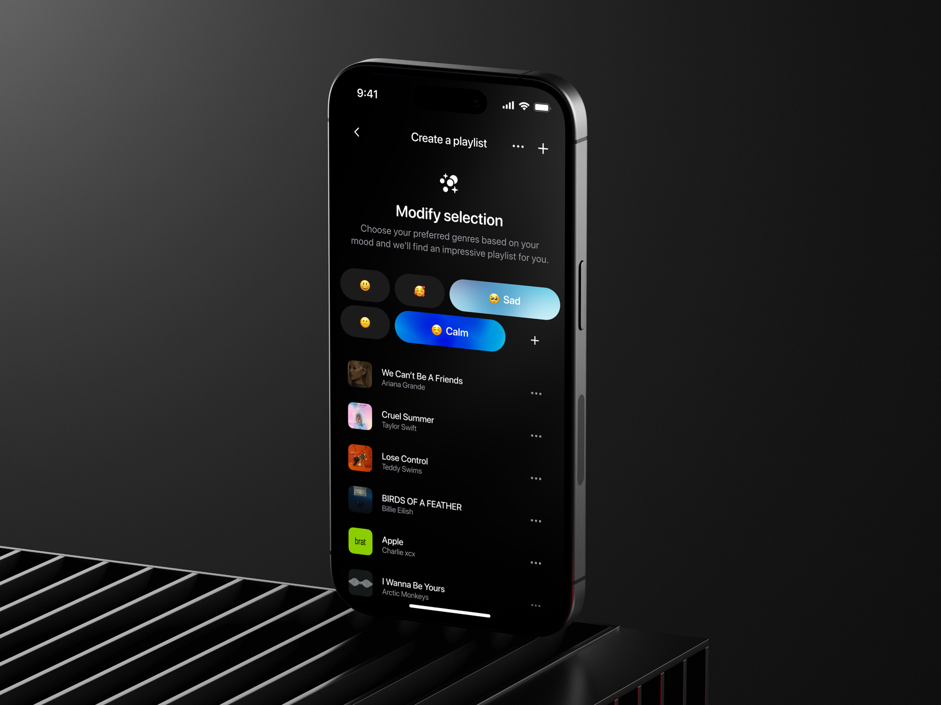 🎵 Product design for music streaming mobile app | Hyperactive app design dark mode dark ui design entertainment hyperactive mobile mobile design music music app player playlist product design streaming ui ux