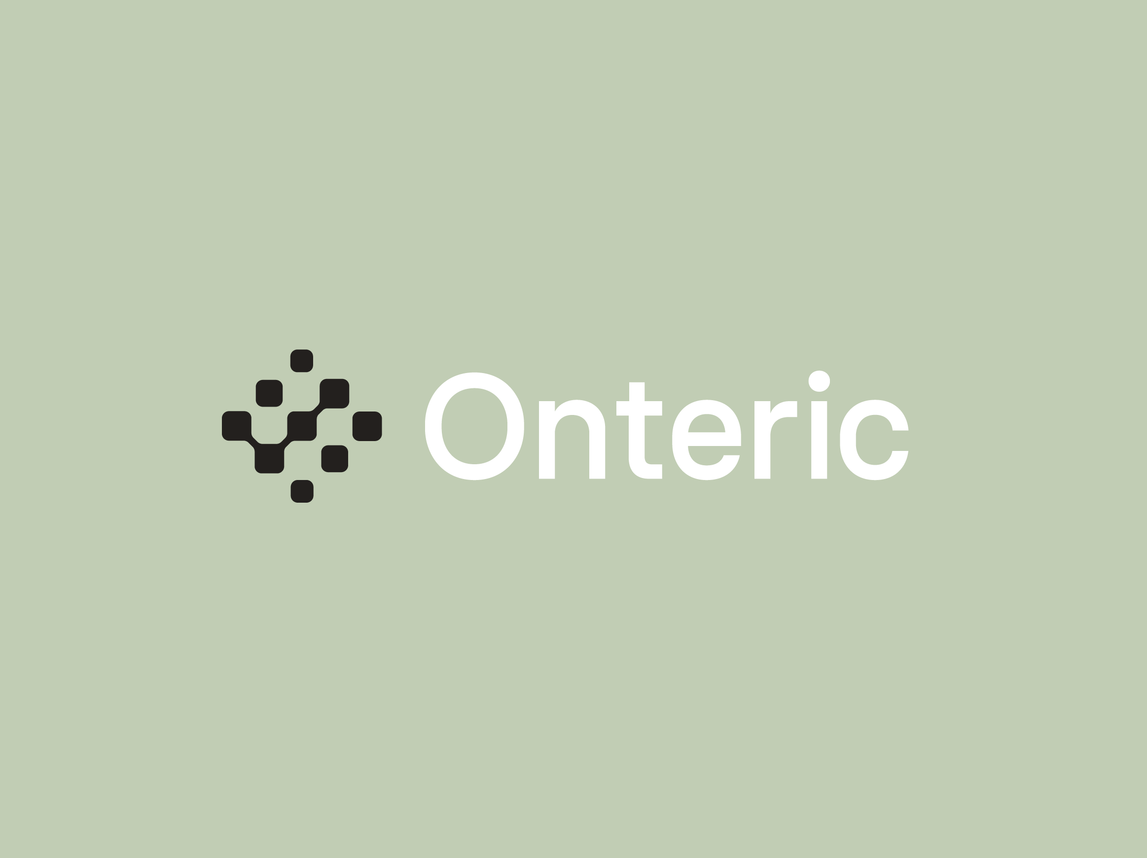 Onteric ai artificial intelligence branding data geometric identity logo minimal logo modern symbol verification
