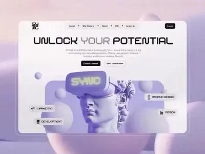 Modern Landing page designed by Dev.MosabbiR 3d animation branding dashboard design figma graphic design illustration logo motion graphics page ui ux