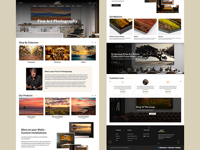 Photography Website branding figma ui uiux ux web design web development wordpress