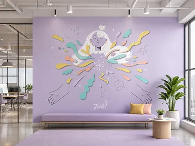Feelit.ee — Brand Illustration 2d adobe illustrator brand illustration branding digital illustration illustration mural vector