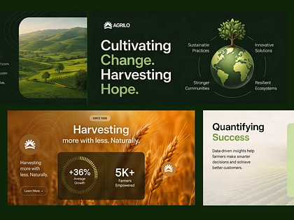 Sustainable Agriculture Branding & Social Media Design