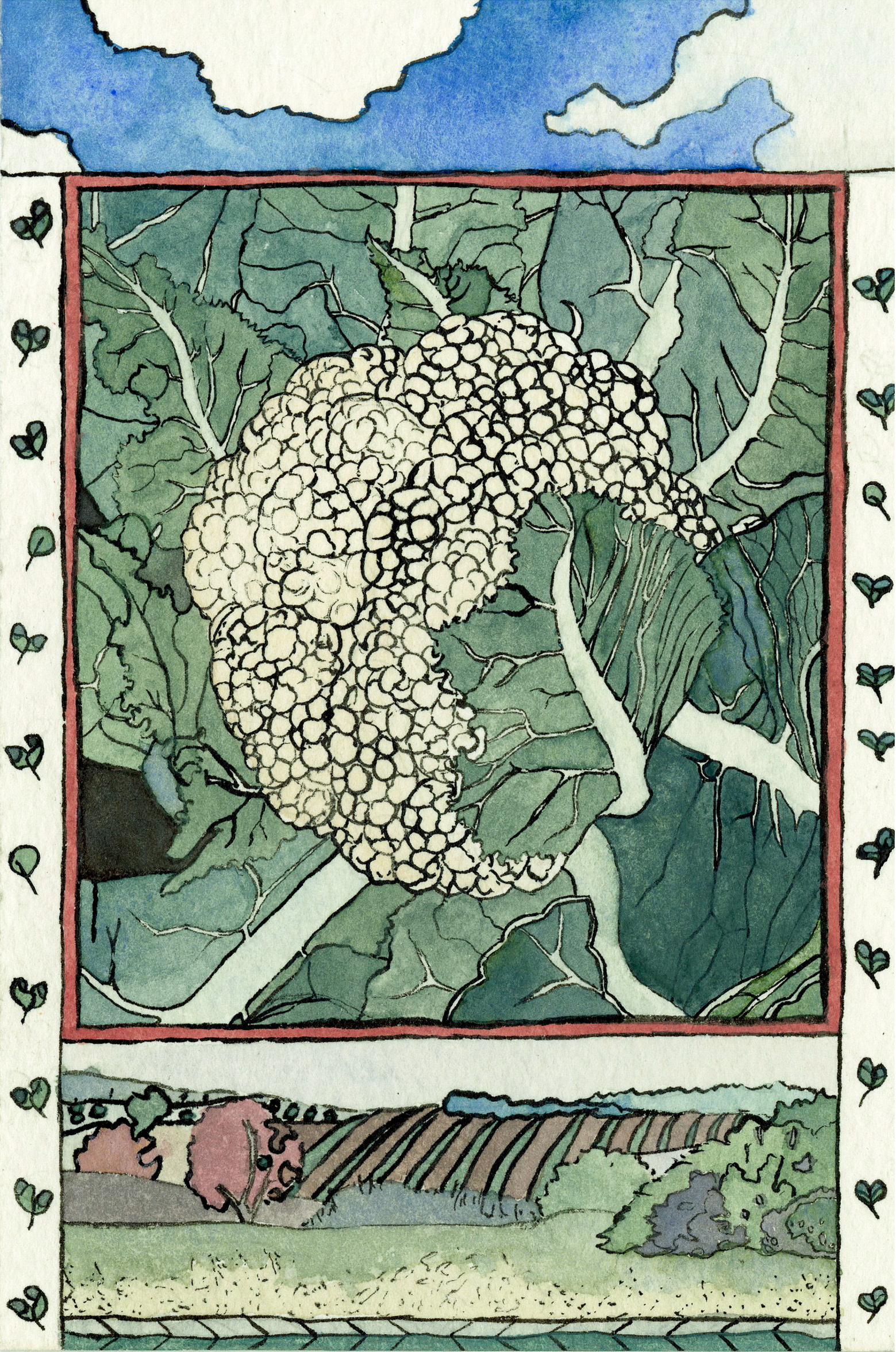 watercolor & ink beauty illustration ink nature watercolor