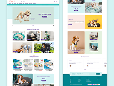 Pet Shop Website branding design ecommerce figma illustration logo ui uiux ux web design web development